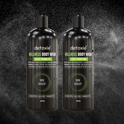 Detoxie Body Wash with Loofah - Wellness