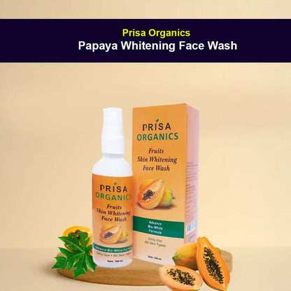 Prisa Organics Saffron & Papaya Lightening Face Wash