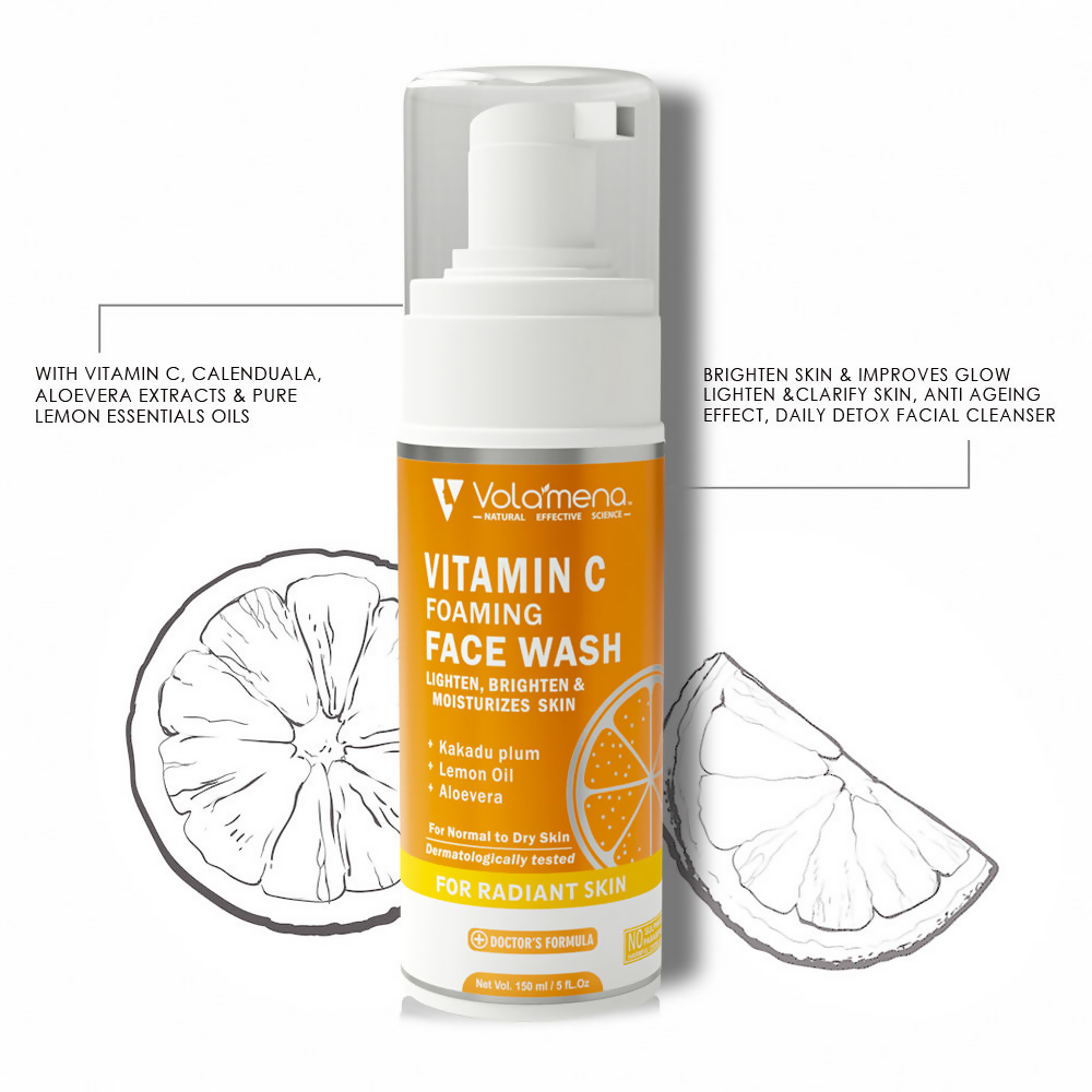 Volamena Vitamin C Lighten And Brighten Foaming Face Wash