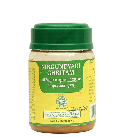 Buy Kottakkal Arya Vaidyasala - Nirgundyadi Ghritam from DrMediCart, Ship from India to USA