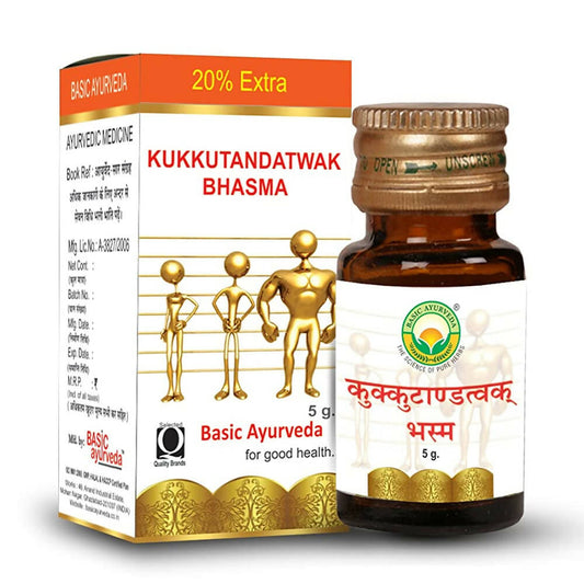 Buy Basic Ayurveda Kukkutandatwak Bhasma from DrMediCart, Ship from India to USA