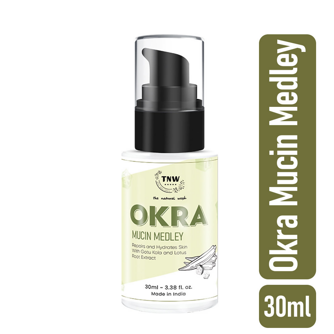 The Natural Wash Okra Mucin Serum For Long-Lasting Long-Lasting Moisturized Skin