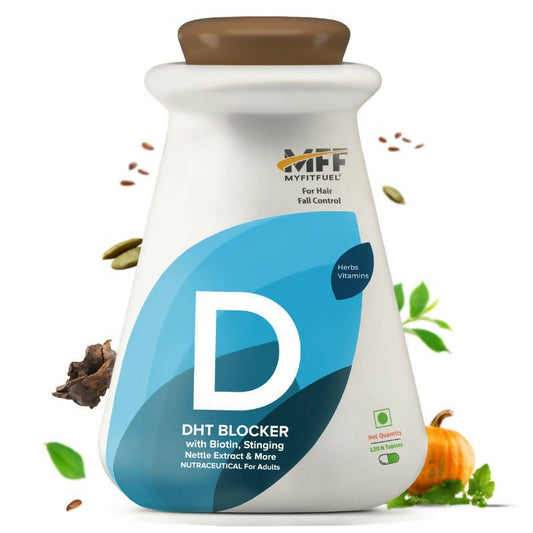 MyFitFuel DHT Blocker Tablets with Biotin & Zinc for Hair Fall Control