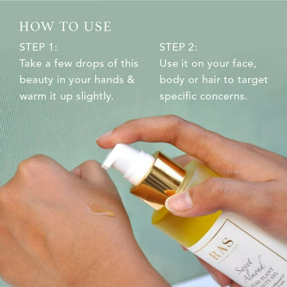 Ras Luxury Oils Sweet Almond Pure Plant Oil