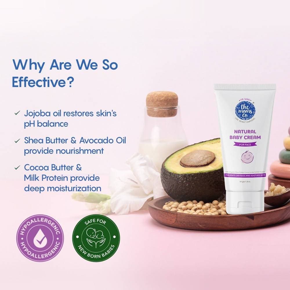 The Moms Co Natural Baby Cream For Face - Drmedicart