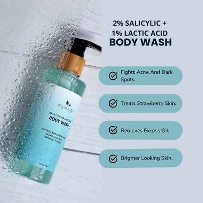 The Wellness Shop 2% Salicylic+1% Lactic Acid Body Wash - Drmedicart