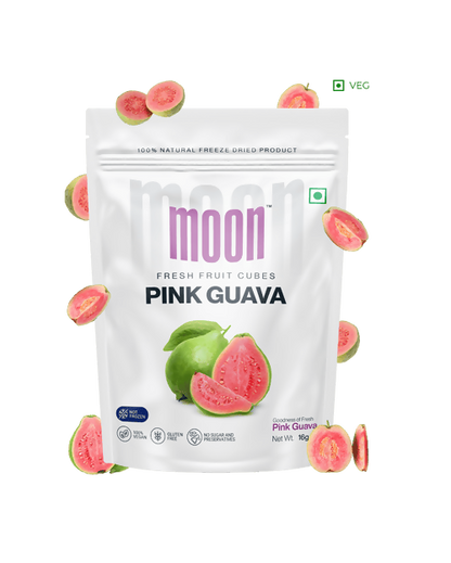 Moon Freeze Dried Pink Guava Cubes