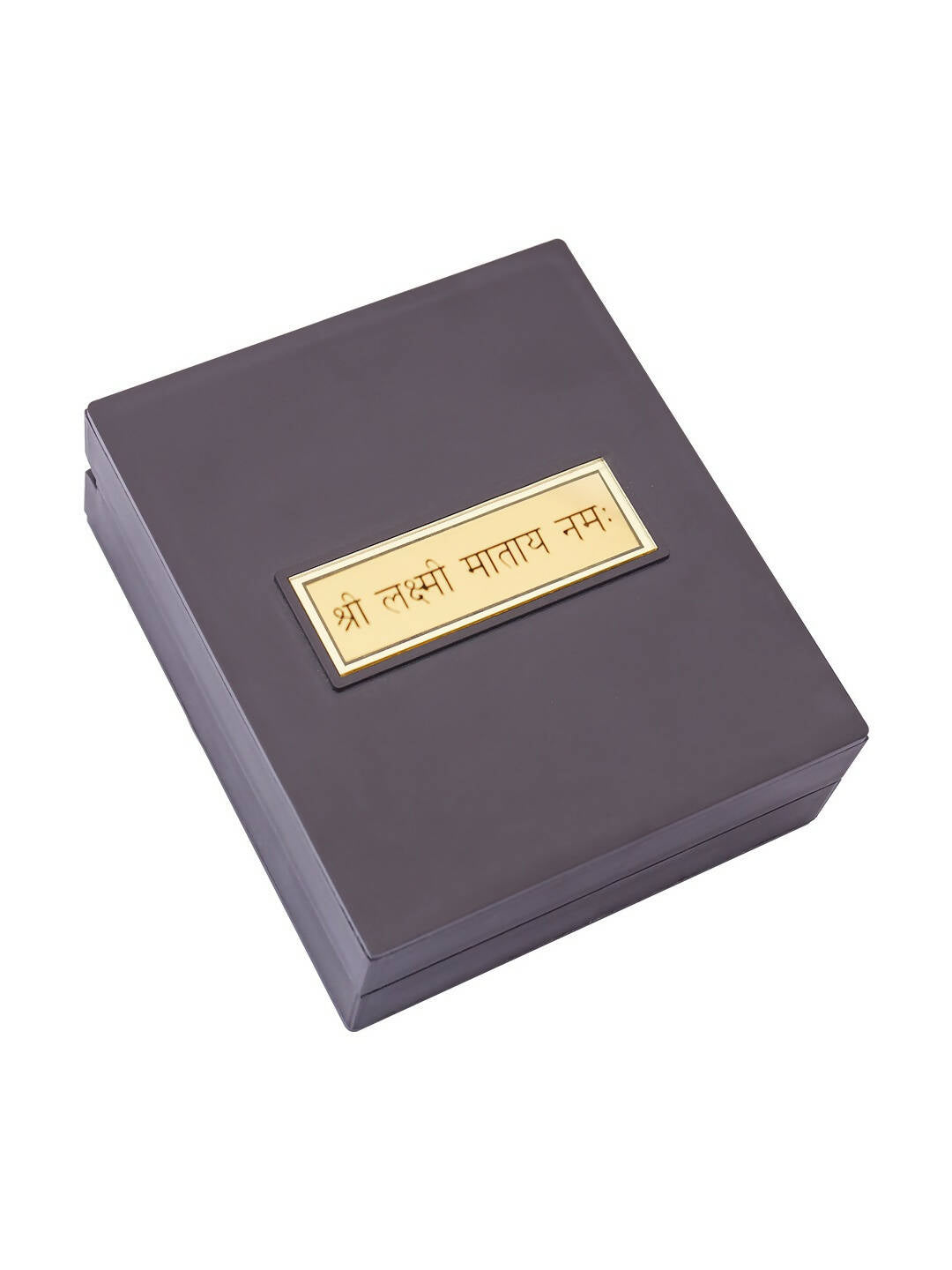 Golden Peacock Brown & 24 Ct Gold Foil Laxmi Ji Pooja Box