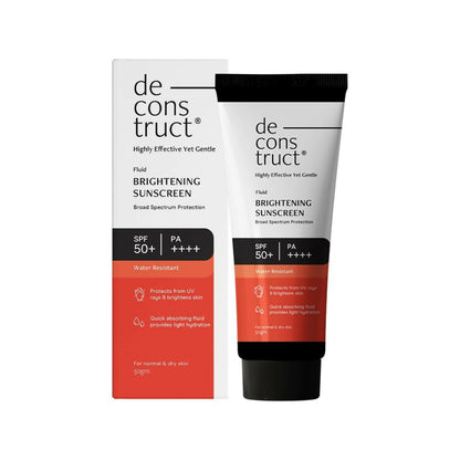 Buy Deconstruct Fluid Brightening Sunscreen SPF 55+ And PA++++ from DrMediCart, Ship from India to USA