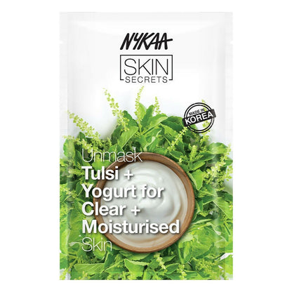 Nykaa Skin Secrets Indian Rituals Tulsi + Yogurt Sheet Mask For Clear & Moisturised Skin - Drmedicart