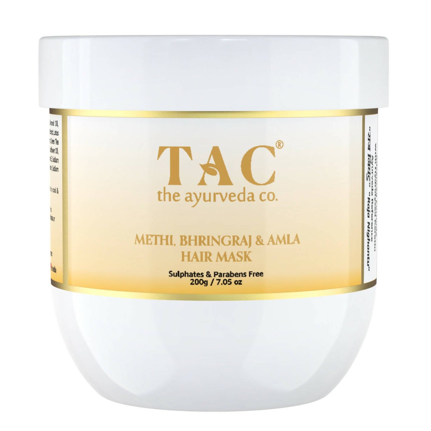 TAC - The Ayurveda Co. Methi, Bhringraj & Amla Hair Mask For Hair Growth with Natural Keratin