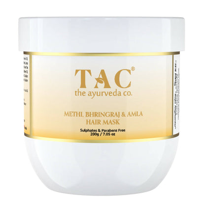 TAC - The Ayurveda Co. Methi, Bhringraj & Amla Hair Mask For Hair Growth with Natural Keratin