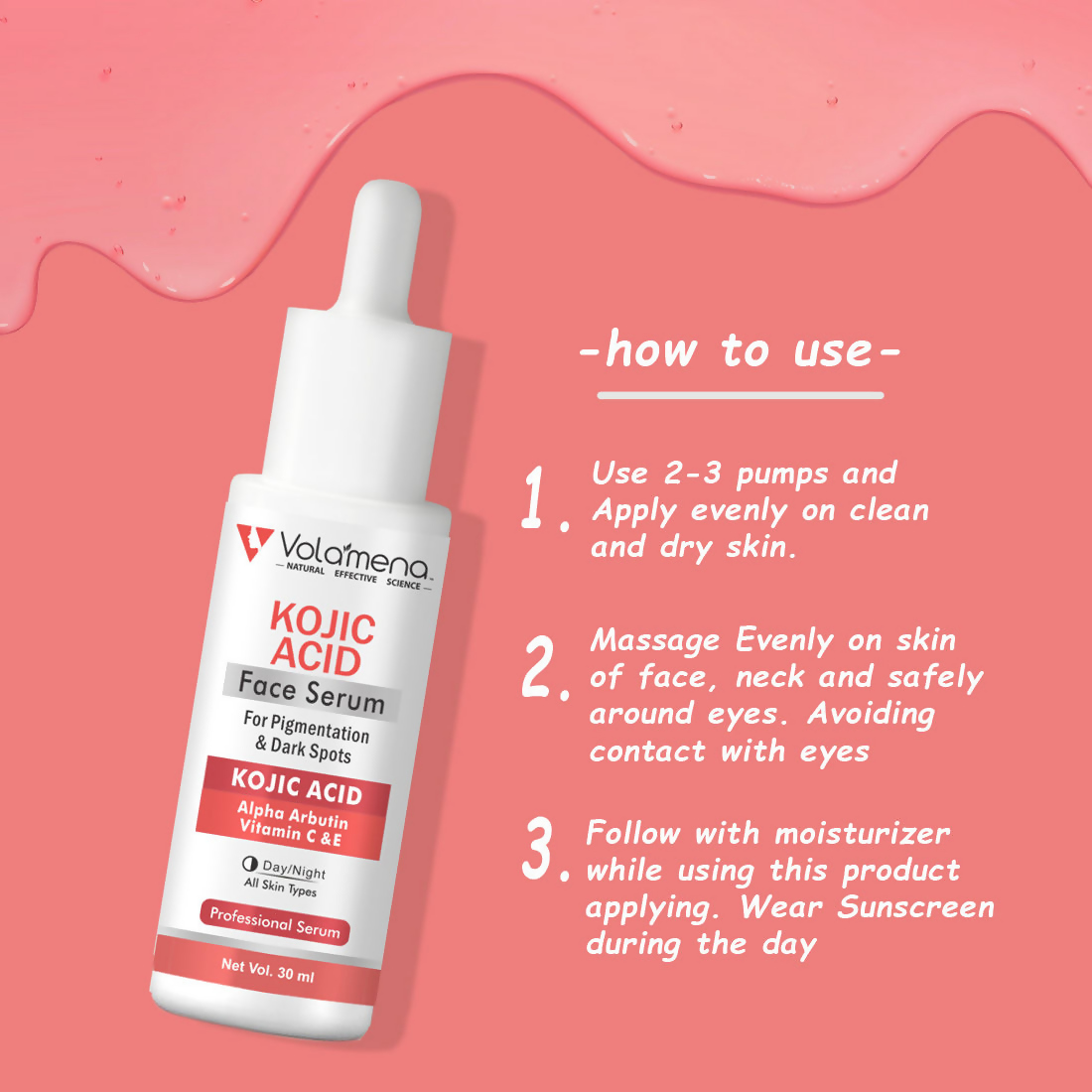 Volamena Kojic Acid Face Serum