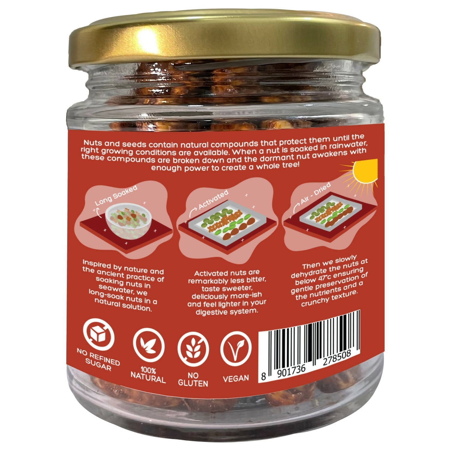 D-Alive Honestly Organic Activated Peri Peri - Cashews - Drmedicart