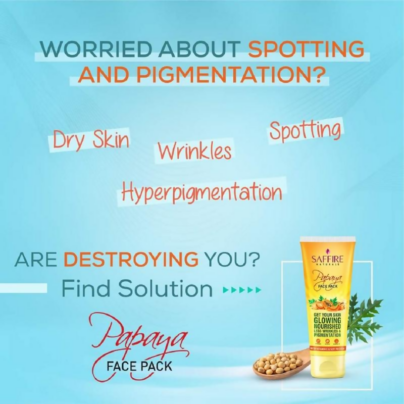 Saffire Naturals Papaya Face Pack