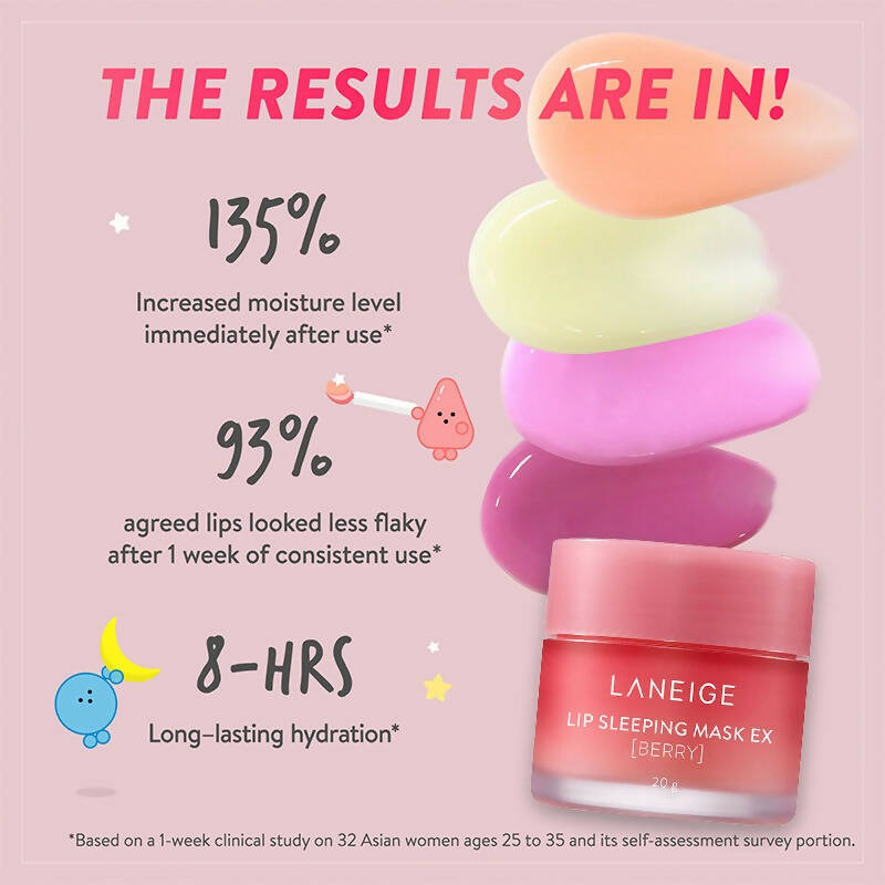 Laneige Lip Sleeping Mask EX - Berry - Korean skincare