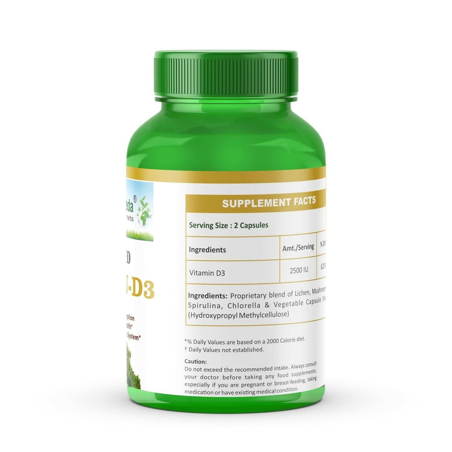 Planet Ayurveda Plant Based Vitamin D3 Capsules