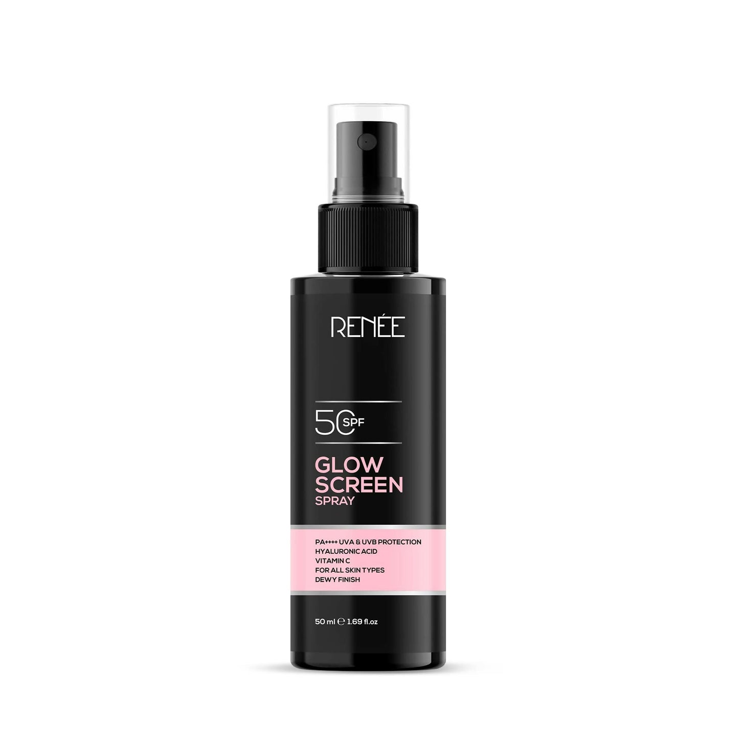 Renee Glowscreen Spf 50 Sunscreen Spray PA++++ Lightweight, Non Greasy & Quick Absorbing
