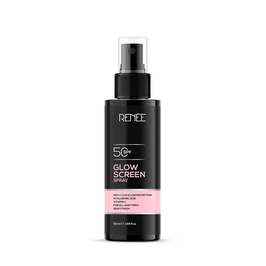Renee Glowscreen Spf 50 Sunscreen Spray PA++++ Lightweight, Non Greasy & Quick Absorbing