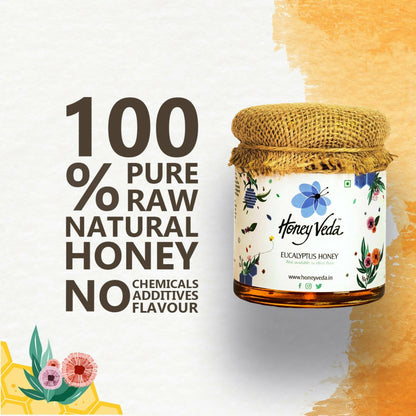 HoneyVeda Premium Raw Eucalyptus Honey