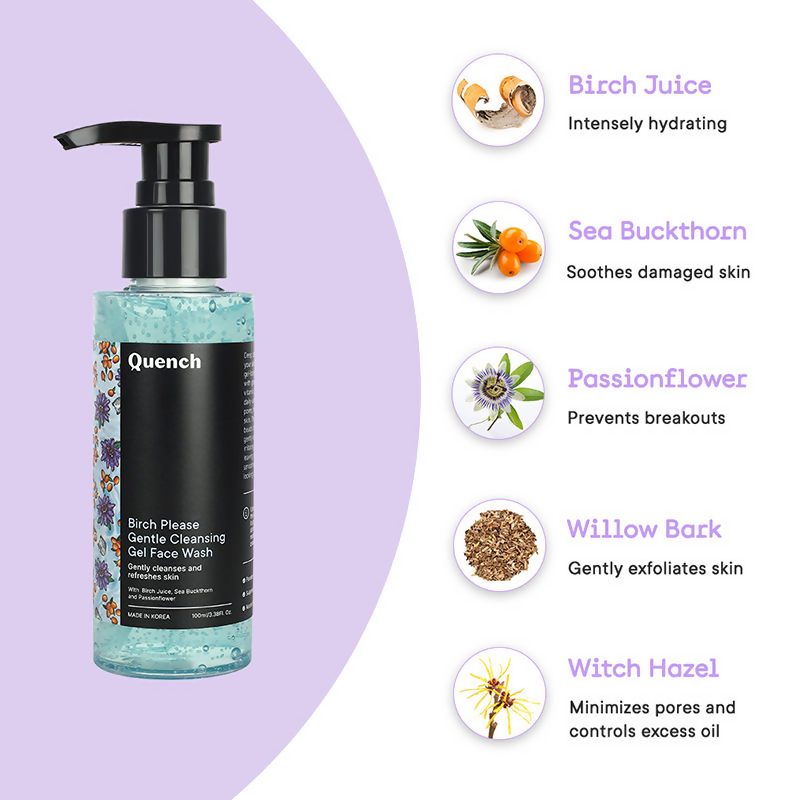 Quench Birch Please Gentle Cleansing Gel Face Wash