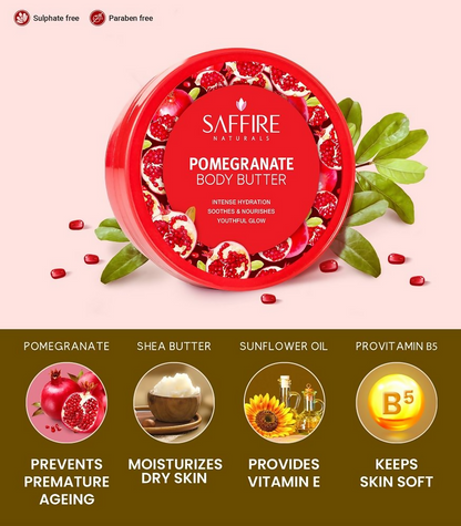 Saffire Naturals Pomegranate Body Butter