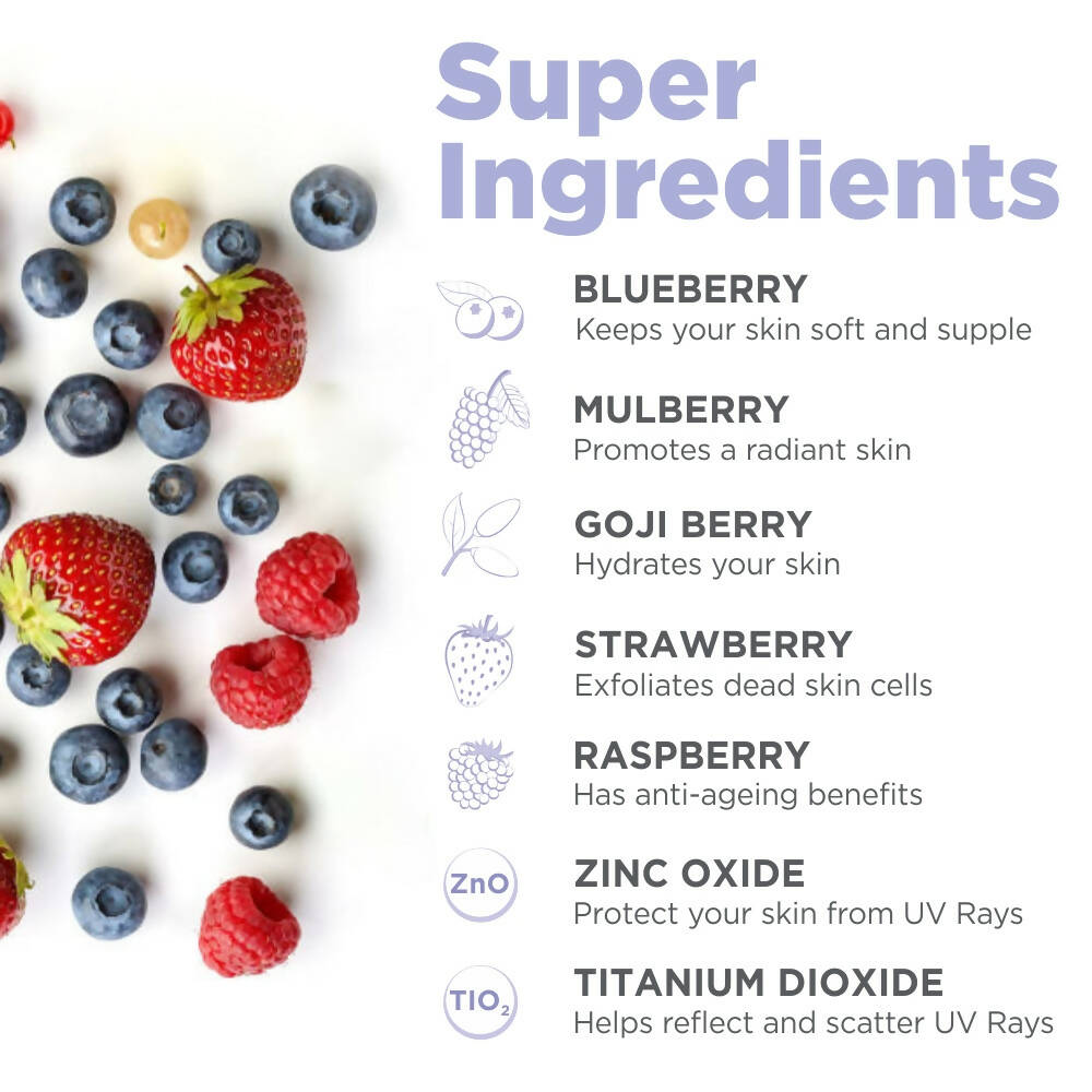 Happier Powerberry Sunscreen SPF 40 PA+++