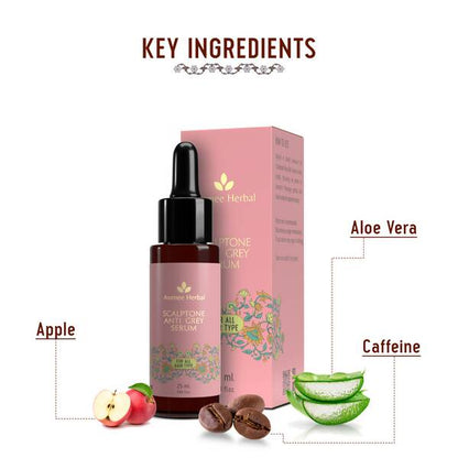 Buy Avimee Herbal Scalptone hair tone Serum For Natural Hair Color With Hyaluronic Acid & Caffeine from DrMediCart, Ship from India to USA