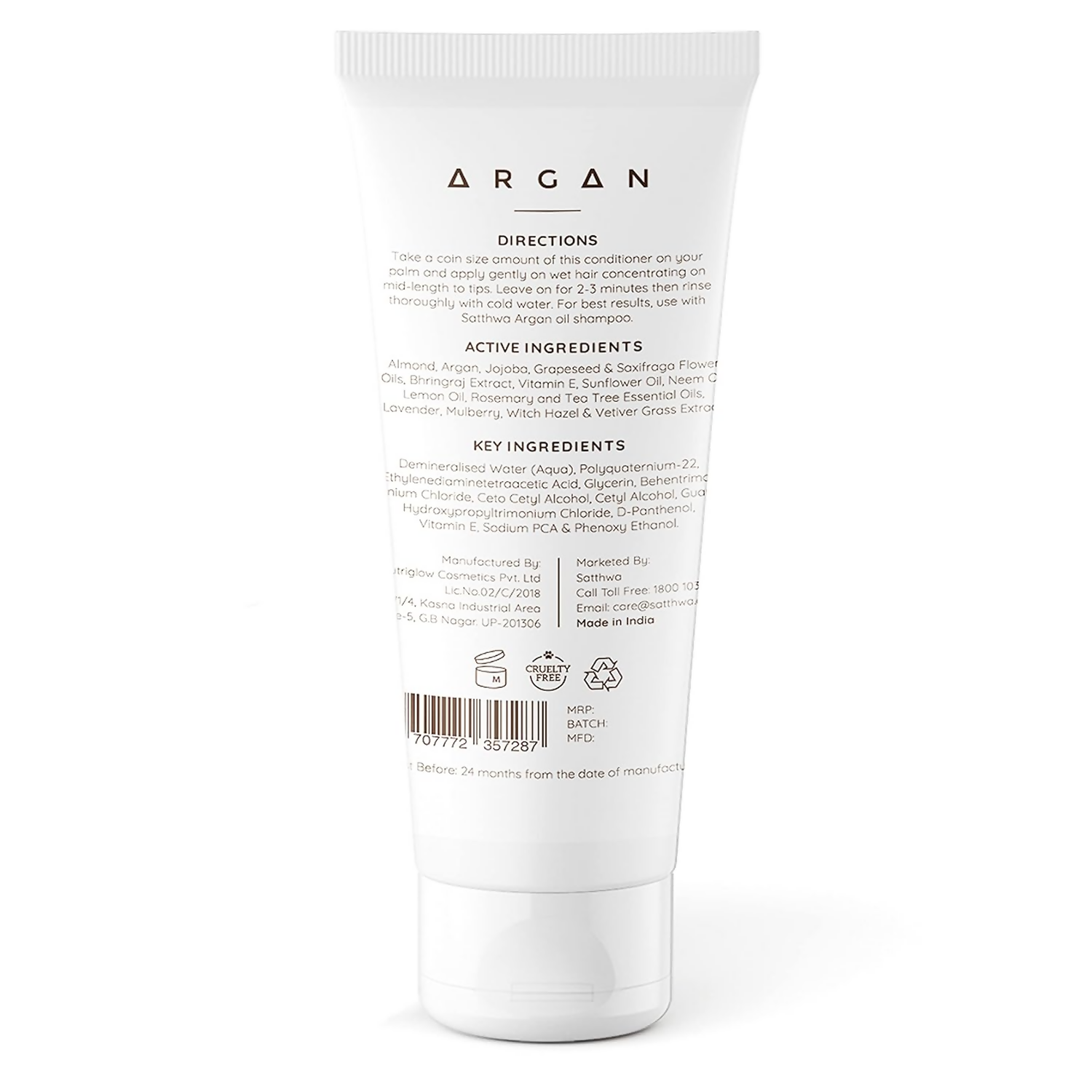 Satthwa Moroccan Argan Oil Conditioner