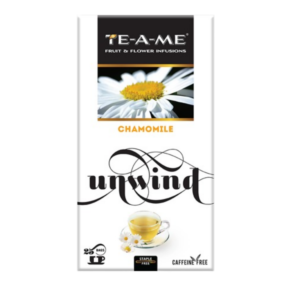 TE-A-ME Unwind Chamomile Herbal Tea Bags