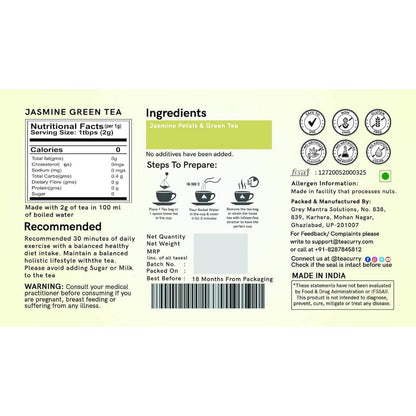 Teacurry Jasmine Green Tea Bags - Drmedicart