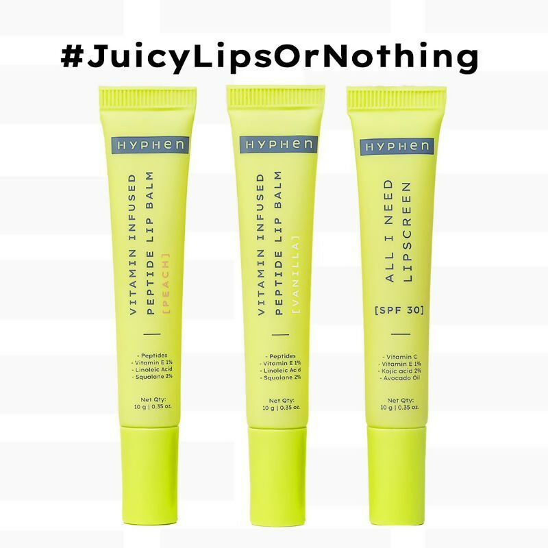 Hyphen By Kriti Sanon Juicy Lips Or Nothing Lip Care Combo For Dry & Chapped Lips, Hydrates & Moisturizes