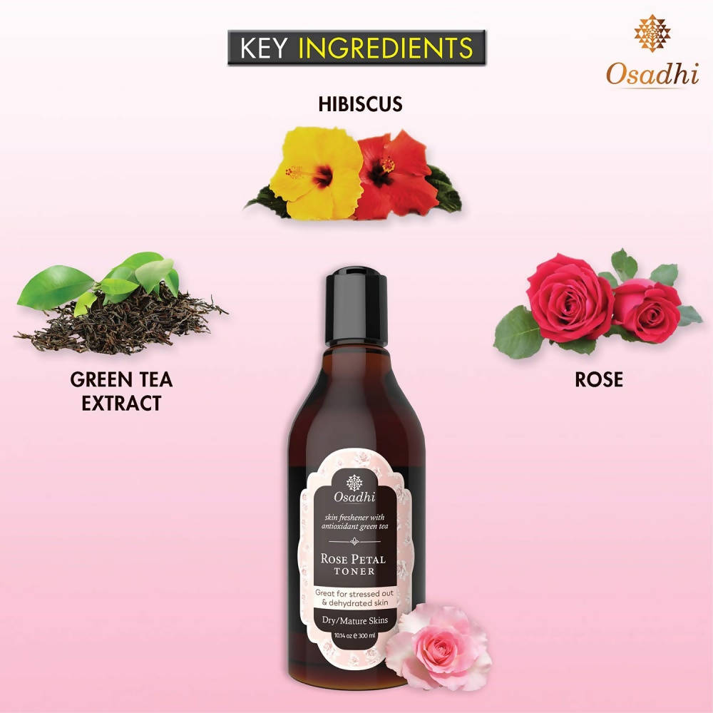 Osadhi Rose Petal Toner for Dry Skin