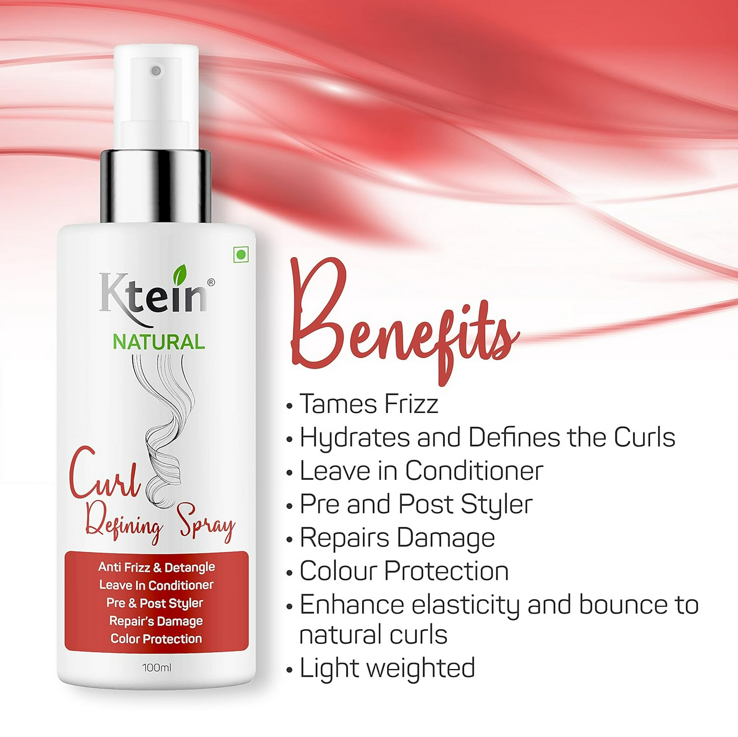 Ktein Natural Curl Defining Spray