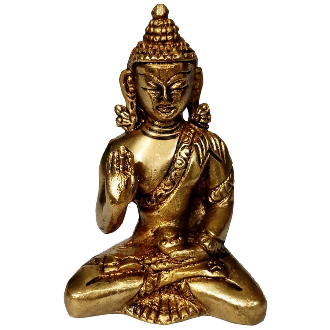 Buy Purpledip Brass Idol Preaching Buddha