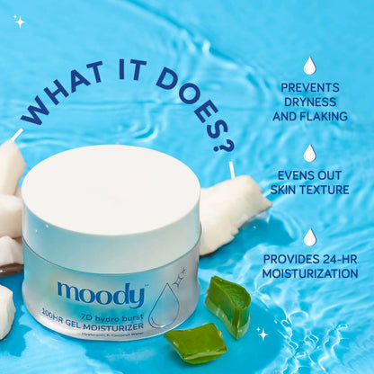 Moody 7D Hydro Burst Oil-Free Water Gel Face Moisturizer
