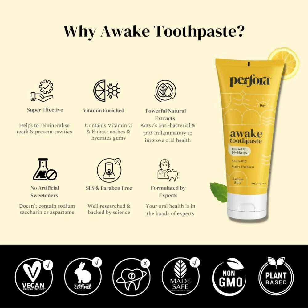 Perfora The Daily Routine Awake & Unwind Toothpaste Combo