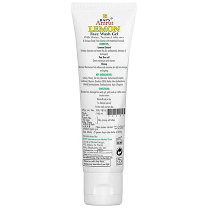 Baps Amrut Lemon Face Wash Gel