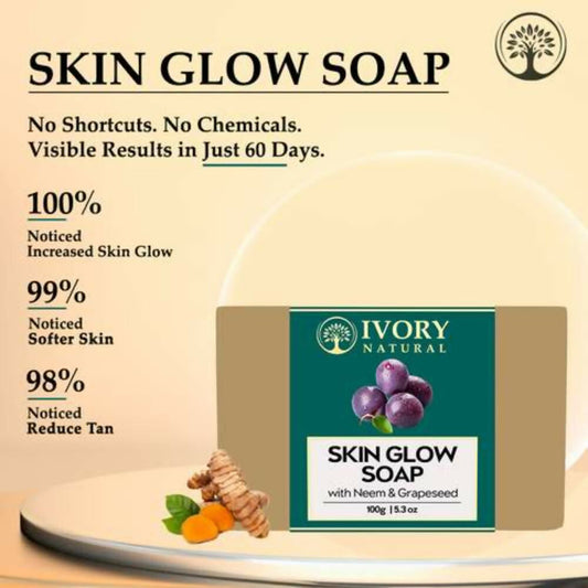 Buy Ivory Natural Skin Glow Soap - Revitalizes, Moisturizes, And Natural Radiance from DrMediCart, Ship from India to USA