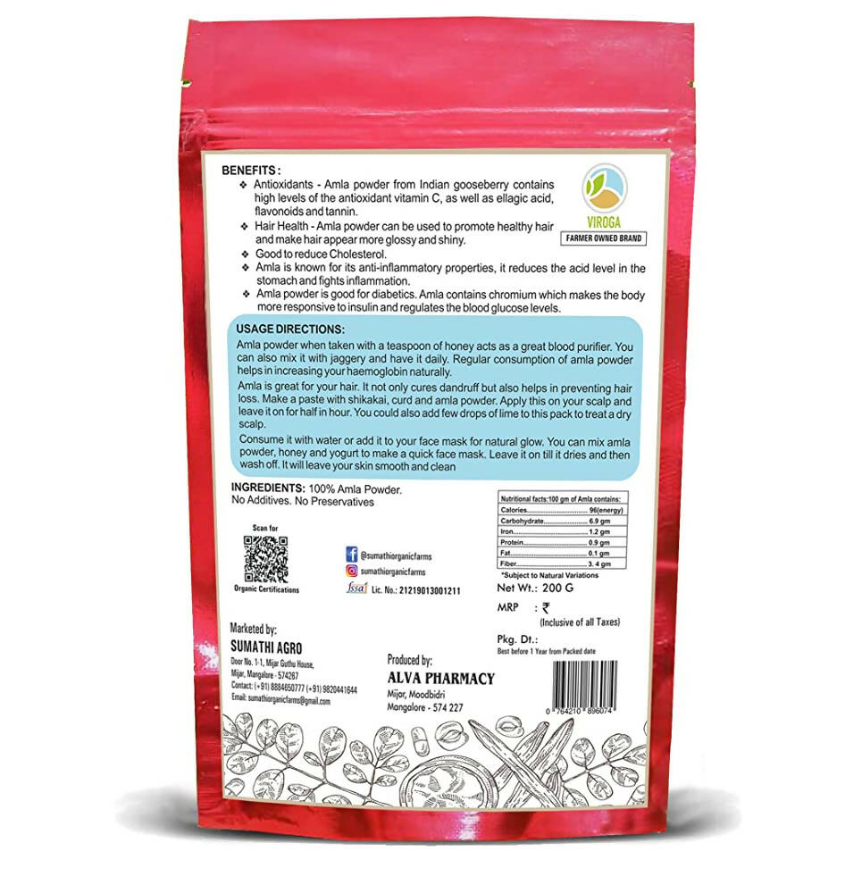 Viroga Organic Amla Powder