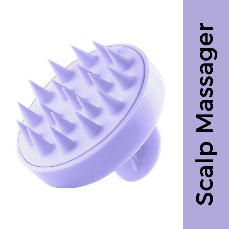 Nykaa Naturals Scalp Massager Brush For Blood Circulation & Natural Hair Growth - Lavender