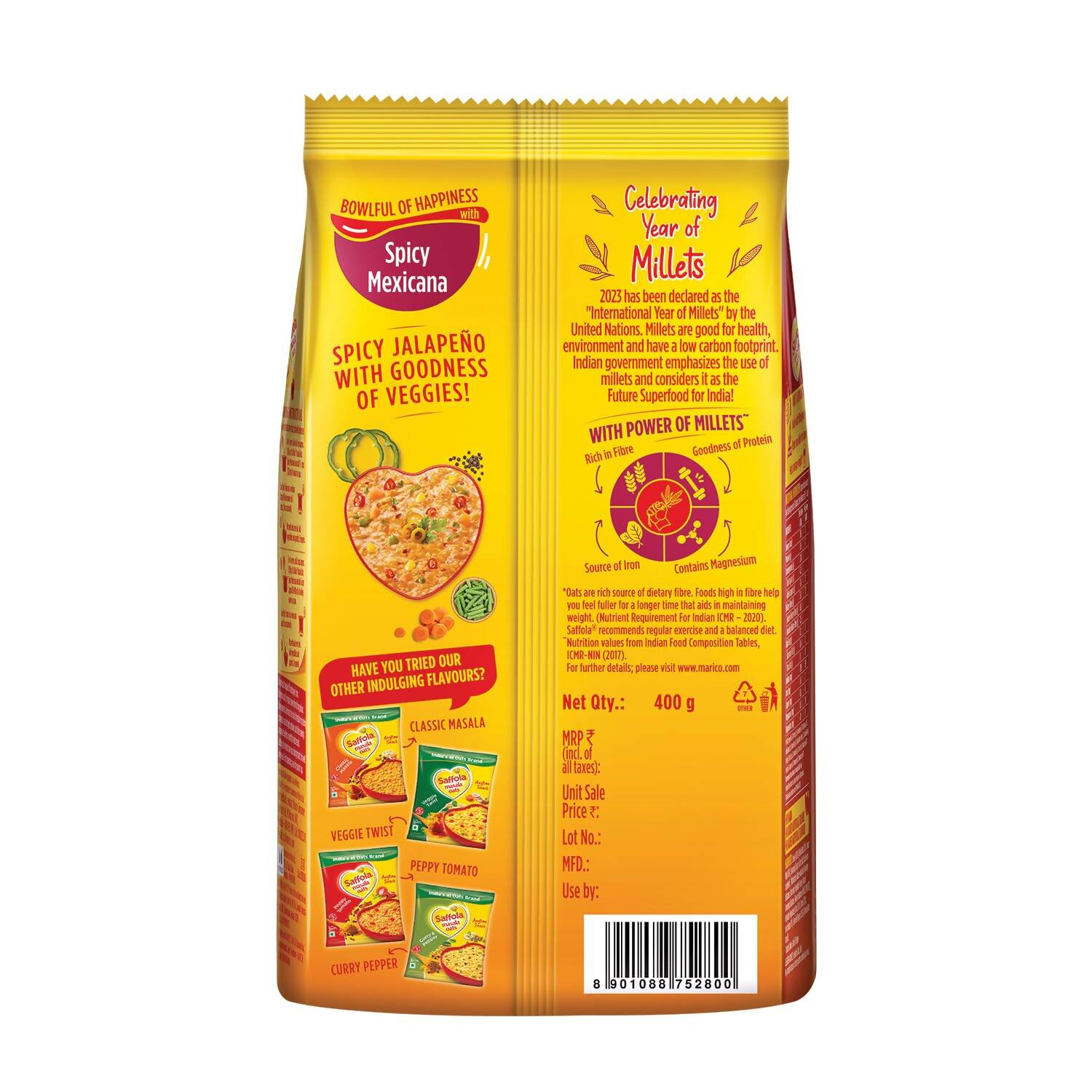 Buy Saffola Spicy Mexican Masala Oats from DrMediCart, Ship from India to USA