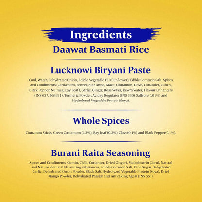Daawat Biryani Kit Lucknowi - Authentic Recipe