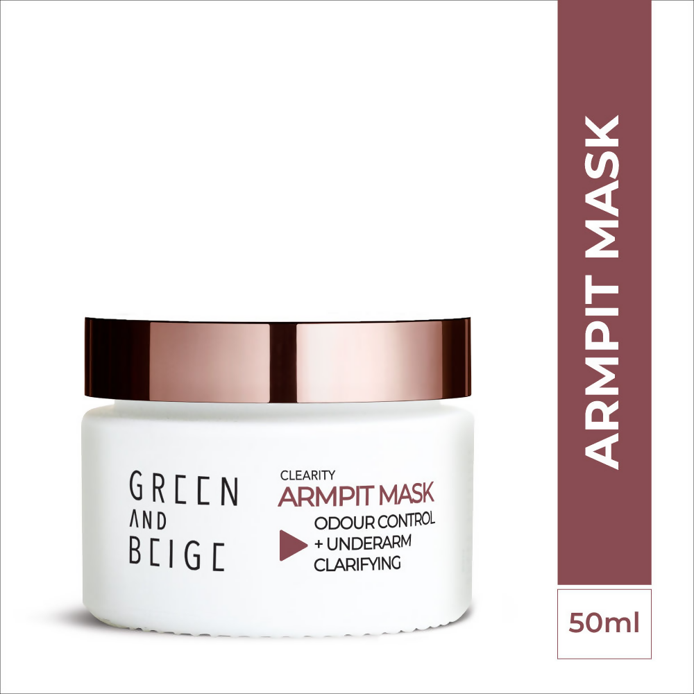 Green And Beige Clearity Armpit Mask Odour Control + Underarm Clarifying