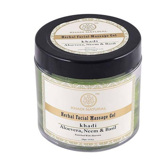 Buy Khadi Natural Alovera Neem & Basil Herbal Facial Massage Gel from DrMediCart, Ship from India to USA