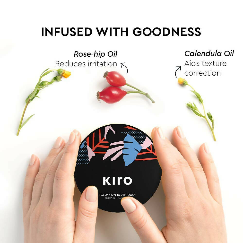 Kiro Glow-On Blush Duo - Classic Coral & Fresh Grapefruit