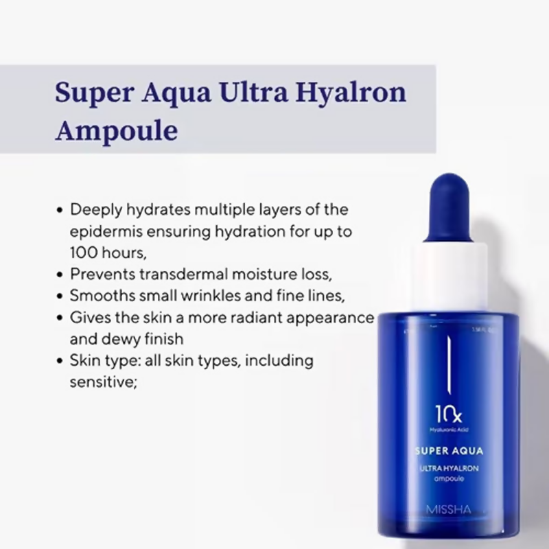 Missha Super Aqua Ultra Hyalron Ampoule