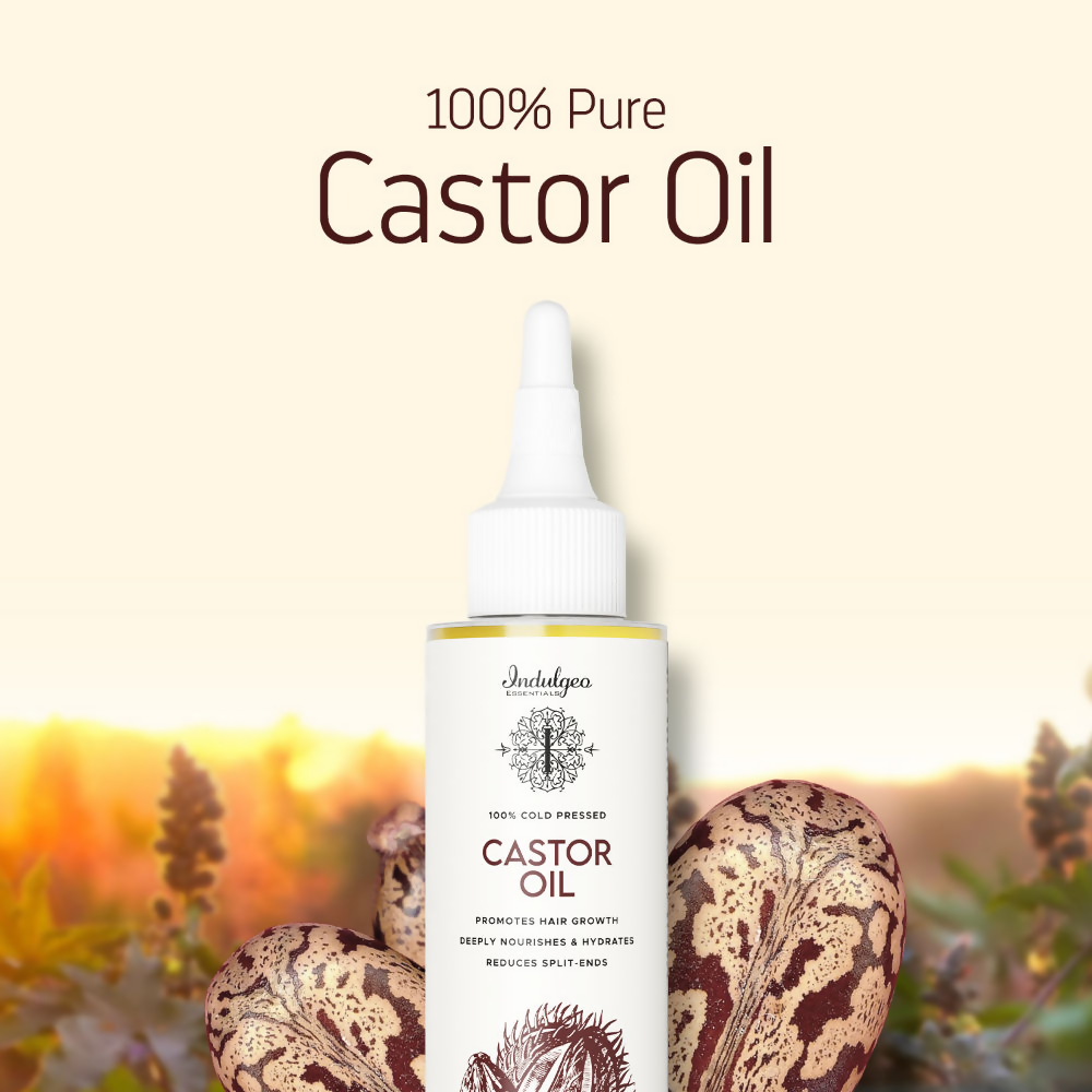 Indulgeo Essentials Cold Pressed Castor Oil For Hair Growth