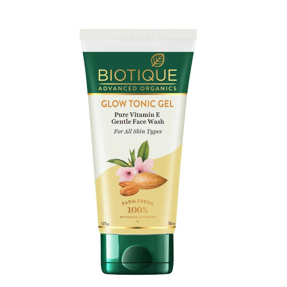 biotique glow tonic gel pure vitamin e gentle face wash buy in usa