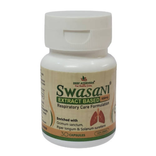 Buy Deep Ayurveda Swasani 500mg Veg Capsules from DrMediCart, Ship from India to USA